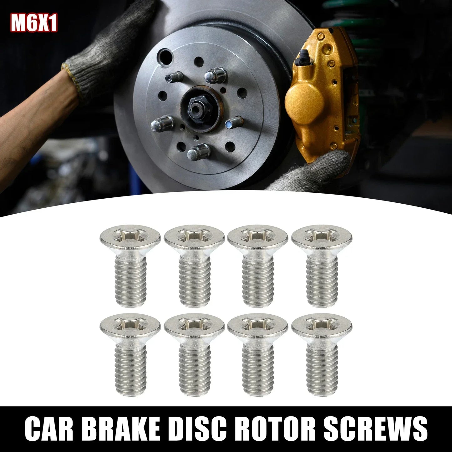 8 x Brake Disc Rotor Screws Kit for Honda Accord Civic