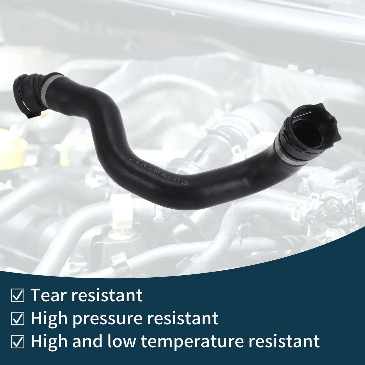 Radiator Hose for BMW X3 2.0L sDrive30i Cooling System (2018-2019)