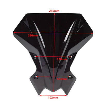 Grey Windscreen Visor Deflector for Kawasaki Z900 (2020-2024)