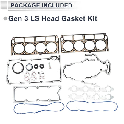 Gen 3 LS Head Gasket Kit for GM Chevy LS1 LS6 LQ4 LQ9 4.8L 5.3L 5.7L (2000-2006)