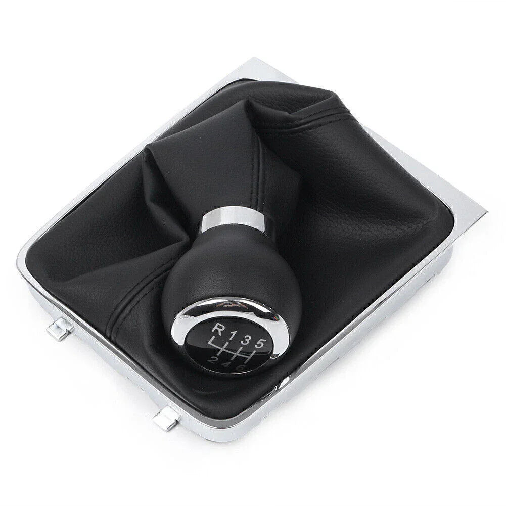 6-Speed Manual Gear Shift Knob w/ Boot Cover for VW Passat B6 (2005-2010)
