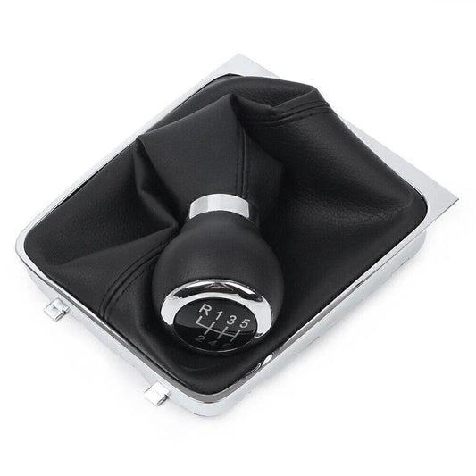 6-Speed Manual Gear Shift Knob w/ Boot Cover for VW Passat B6 (2005-2010)