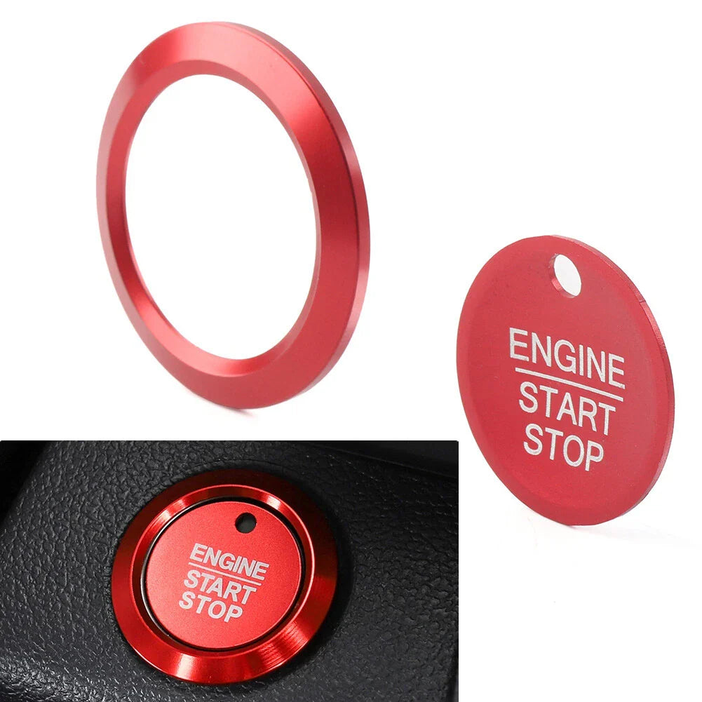 Engine Start Stop Switch Cover Trim for Ford F150 Raptor (2015-2020) Red