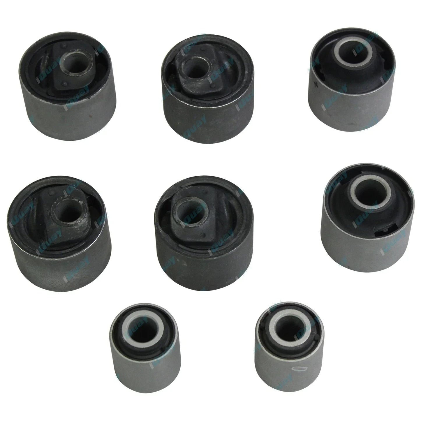 8pce Front Suspension Offset Castor Radius Arm Rubber Bush Kit for Landcruiser