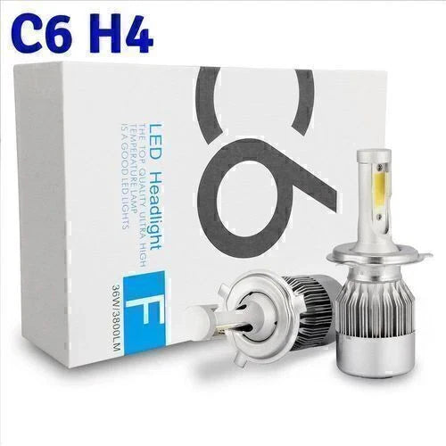 LED Headlight Bulbs Hi/Lo Beam Conversion Kit for Car H4