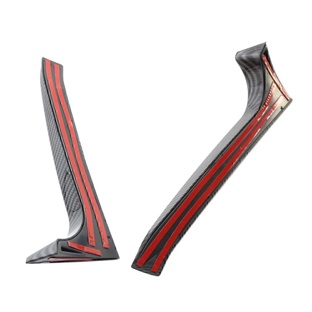 Carbon Fiber Rear Window Side Canard Splitter Trim for VW Golf 6 (2009-2013)