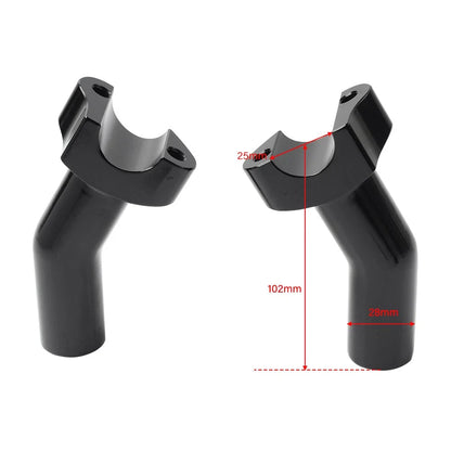 4" Tall Pullback Handlebar Riser 1" Clamp for Harley Road Glide (2009-2023)