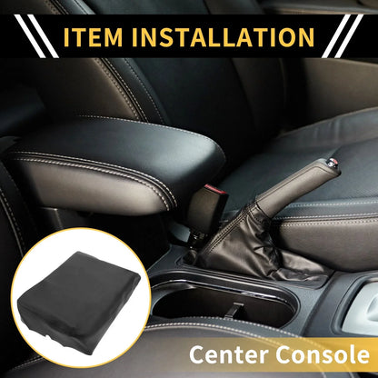 Center Console Cover for Dodge Ram 1500 2002-2008 Microfiber Leather Black