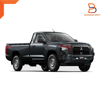 Black Front Bumper Headlight Cover Trim for Mitsubishi Triton L200 (23-25)
