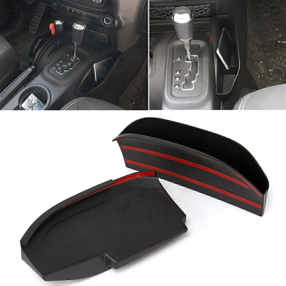Gear Shift Side Storage Box Tray Holder for Jeep Wrangler (2011-2018)