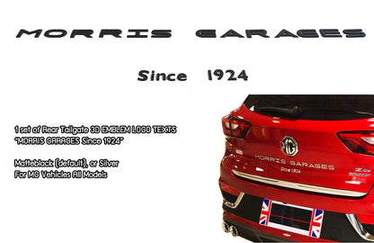 3D Acrylic Logo Emblem Badge for MG Matte Black (Since 1924)