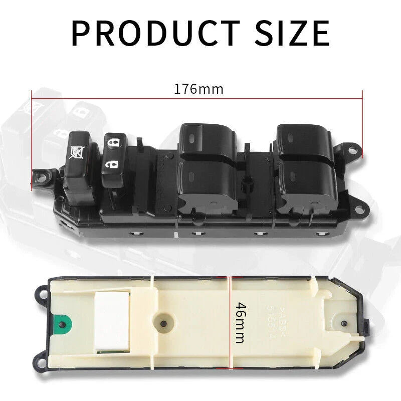 Electric Master Power Window Switch for Toyota Land Cruiser 200 Prado (2009-2021)