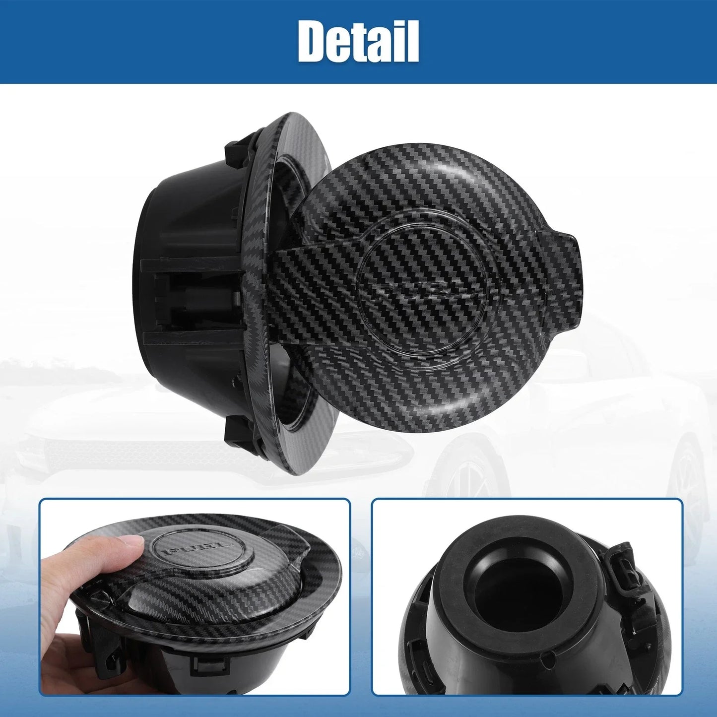 Vapor Edition Fuel Filler Door Cap for Dodge Challenger (2008-2022) Black