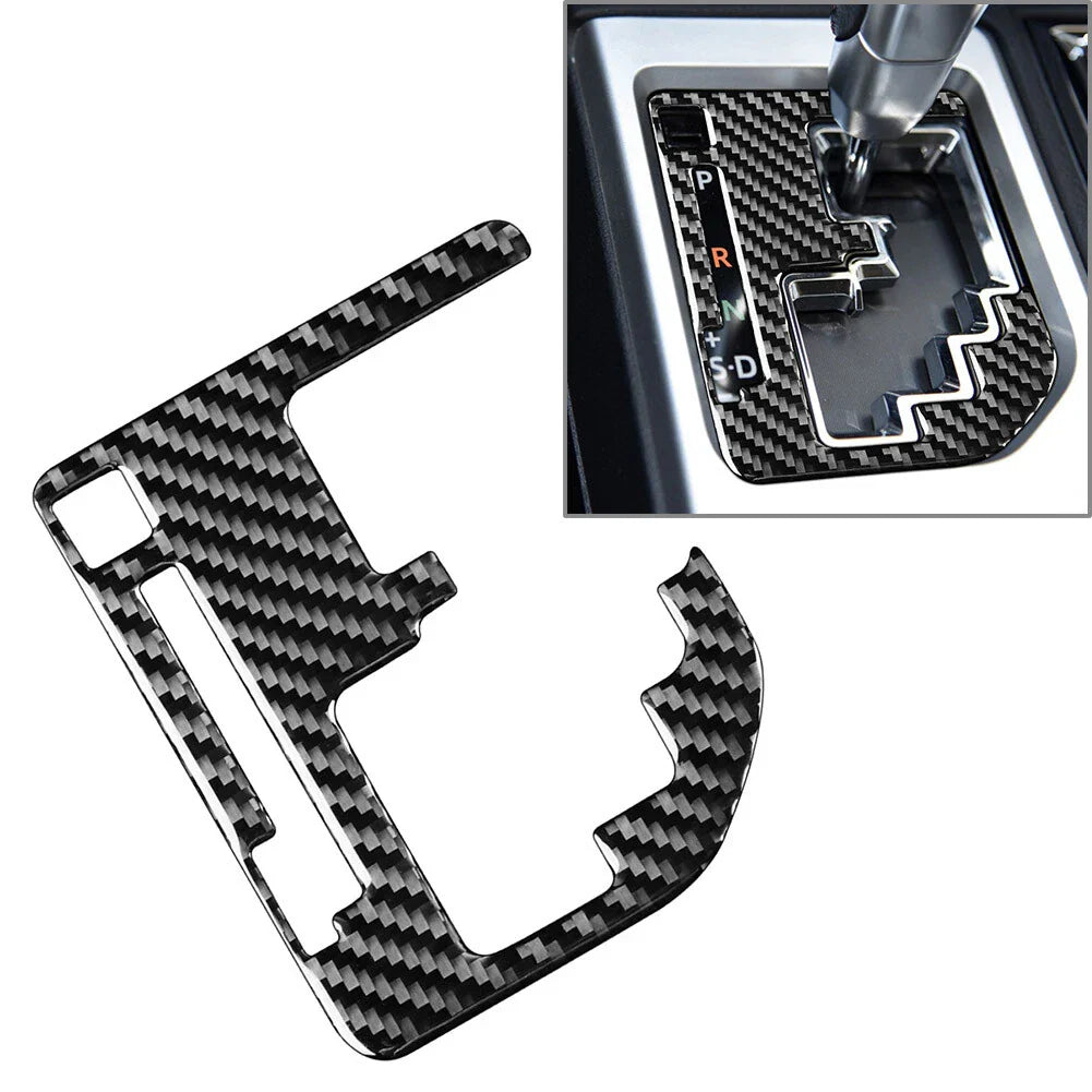 Carbon Fiber Black Interior Gear Shift Panel Cover for Toyota Tundra (14-21)