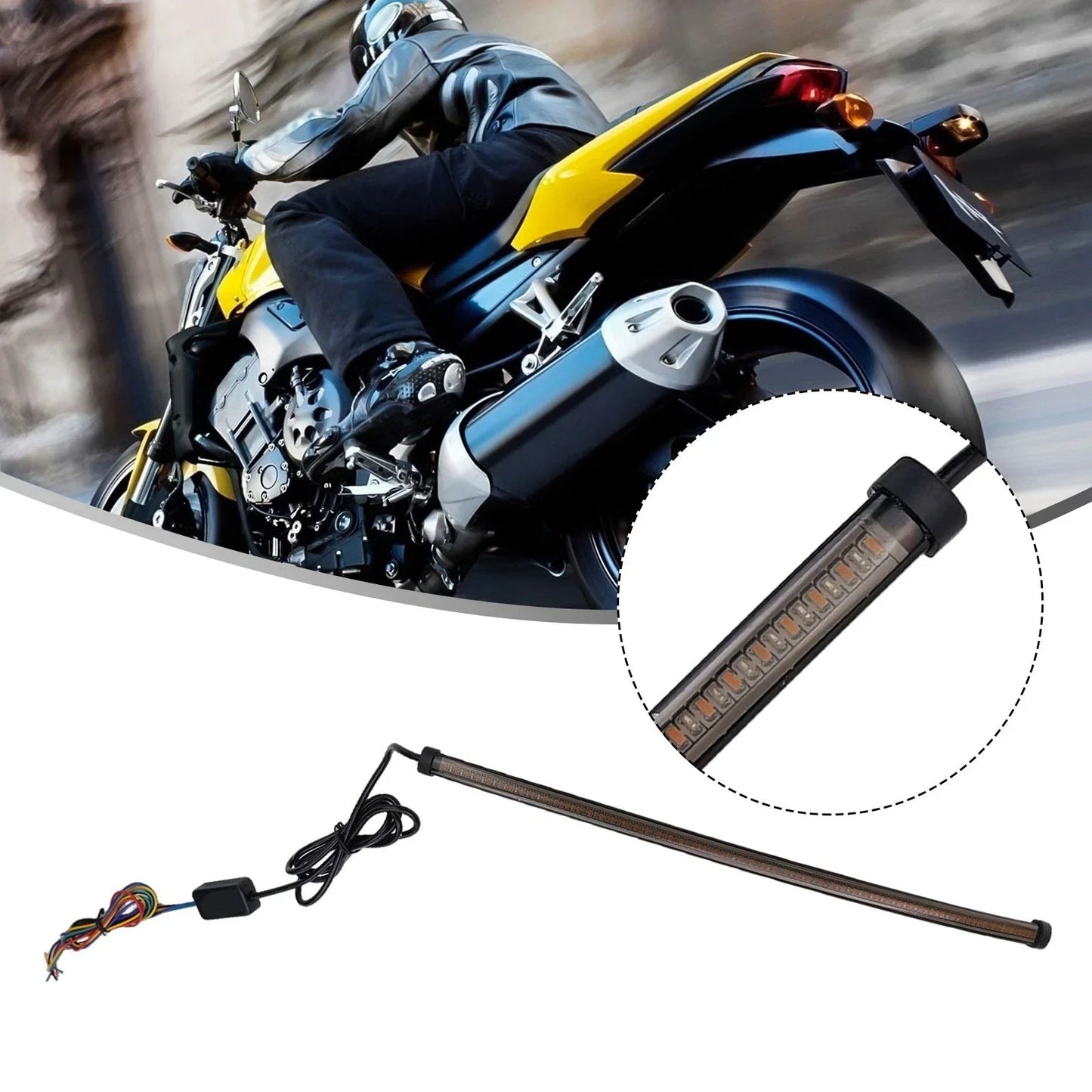 30CM LED Motorcycle Stop Light Strip for Motorcycle
