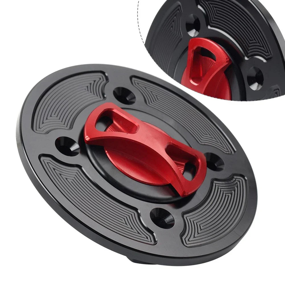 CNC Red Gas Fuel Tank Cap Cover for DUCATI Panigale V4/S/R (2018-2021)