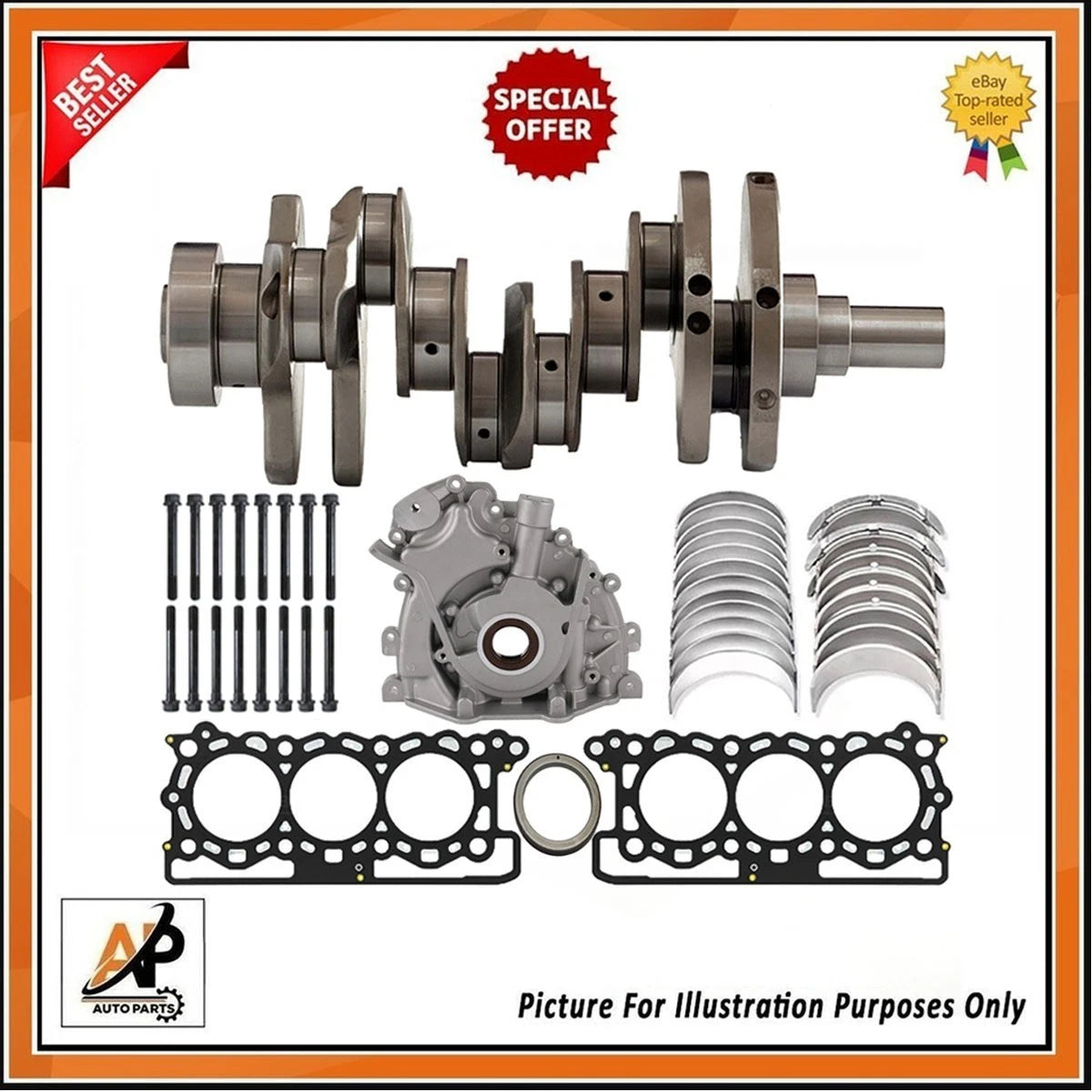 Crankshaft Heavy Duty for Range Rover Jaguar Sport (Gen 1) () (2000–2004)