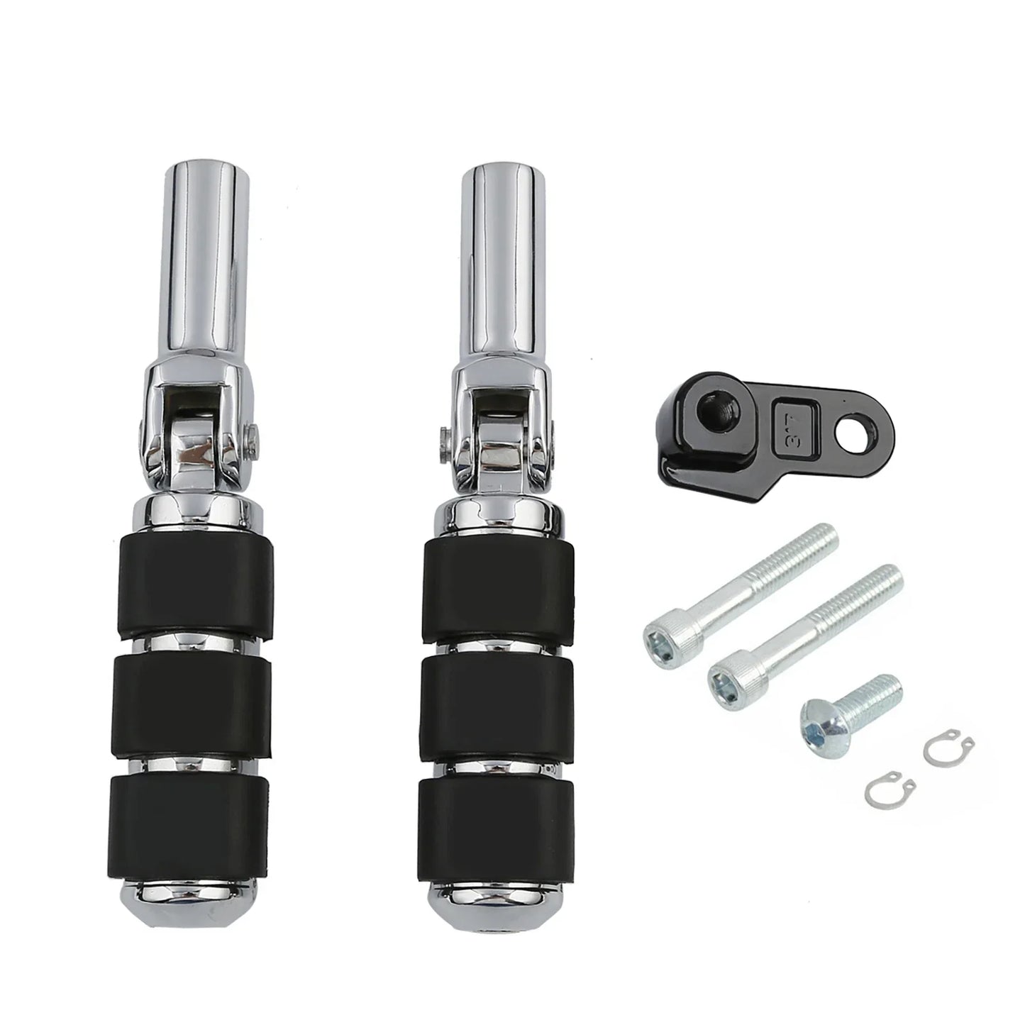 Slim Chrome Rear Foot Pegs Mount for Harley Softail Cross Bones (2008-2017)