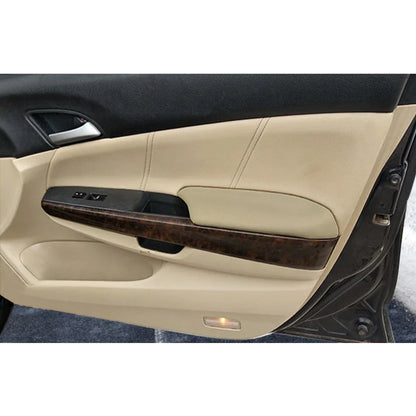 Car Front Door Panels Armrest Covers Beige for Honda Accord Sedan (2008-2012)