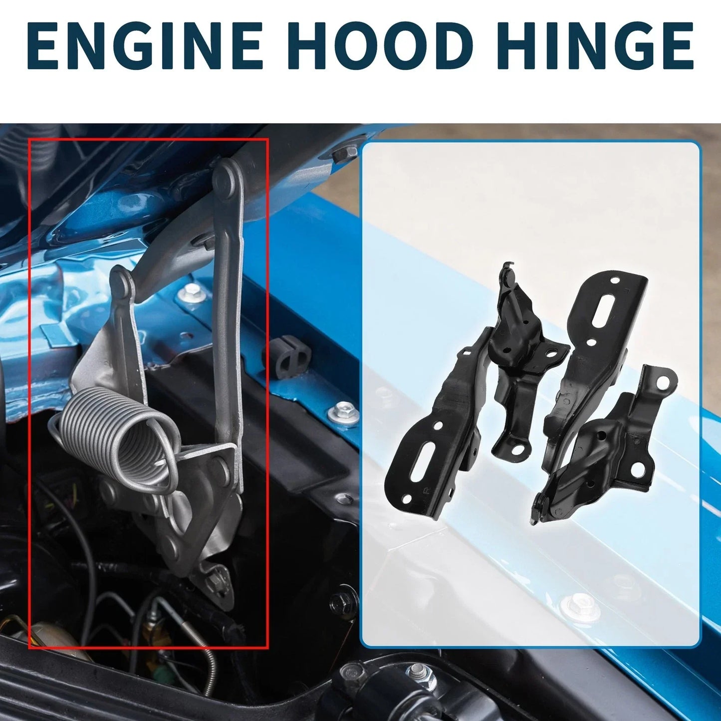 Hood Hinges for Honda Accord 2018-2022 Front Bonnet Bracket 1 Pair