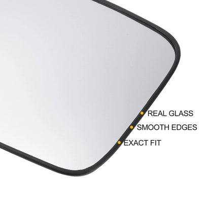 Left Side Heated White Mirror Glass for Hyundai Santa Fe (2007-2012)