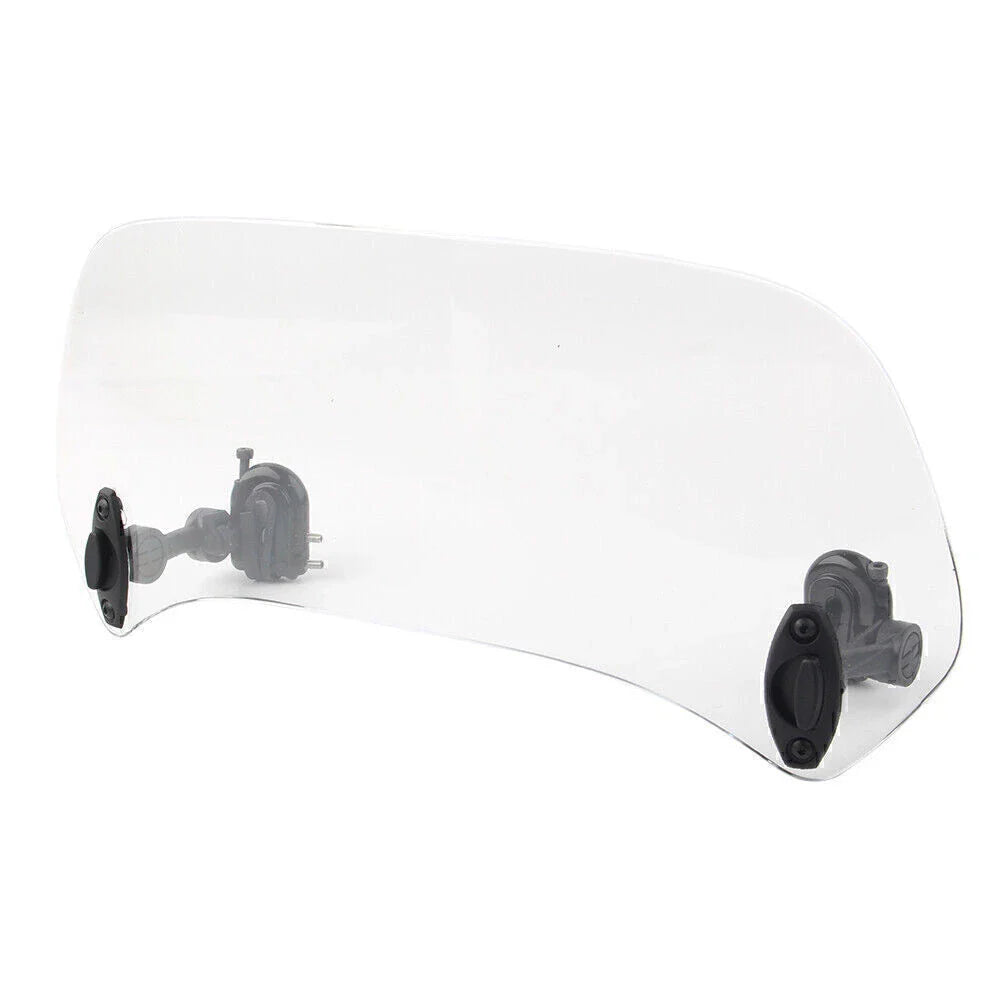 Adjustable Windshield Extension Spoiler Deflector for Motor Vehicle Clear