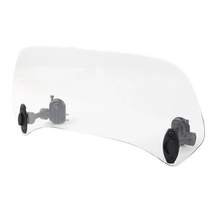 Adjustable Windshield Extension Spoiler Deflector for Motor Vehicle Clear