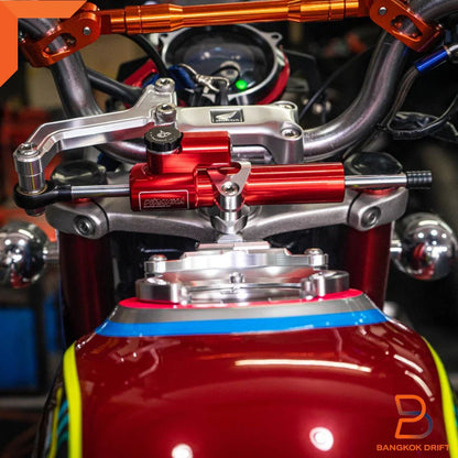 Red Hyper Pro Steering Damper Stabilizer for Monkey 125 Z125 (2021-2024)