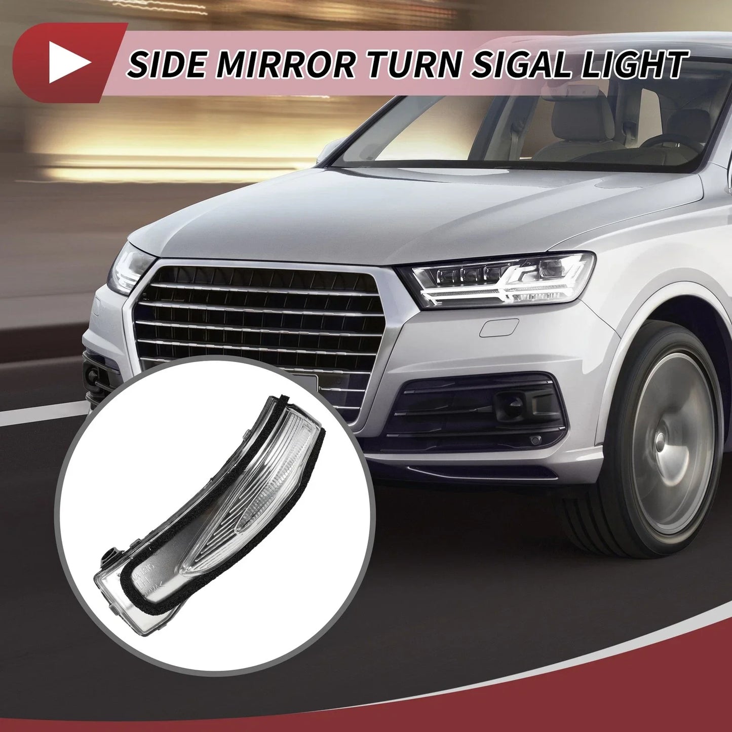 Car Mirror Turn Signal Light for Hyundai Santa Fe 2019-2021 Left LED