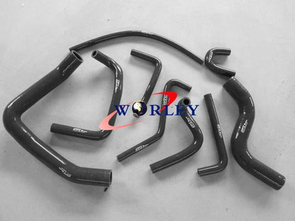 BLACK Silicone Radiator Hose for Mitsubishi Pajero V6 3.0 (1991-1996)