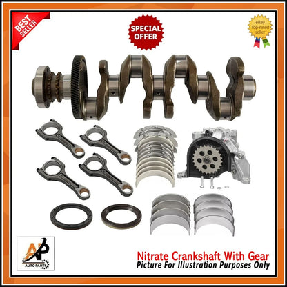 Crankshaft with Gear Engine Rebuild Kit for BMW N47D20 Diesel (2007–2016)