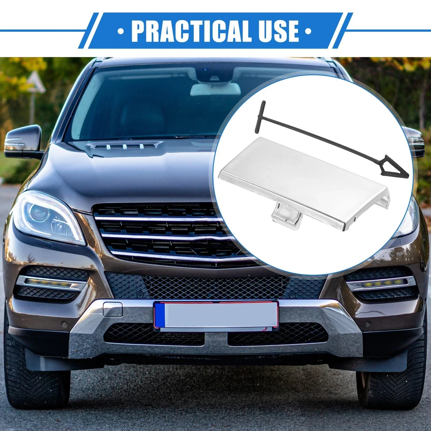 Rear Bumper Tow Hook Eye Hole Cover for Mercedes-Benz ML 550 (2006-2011)