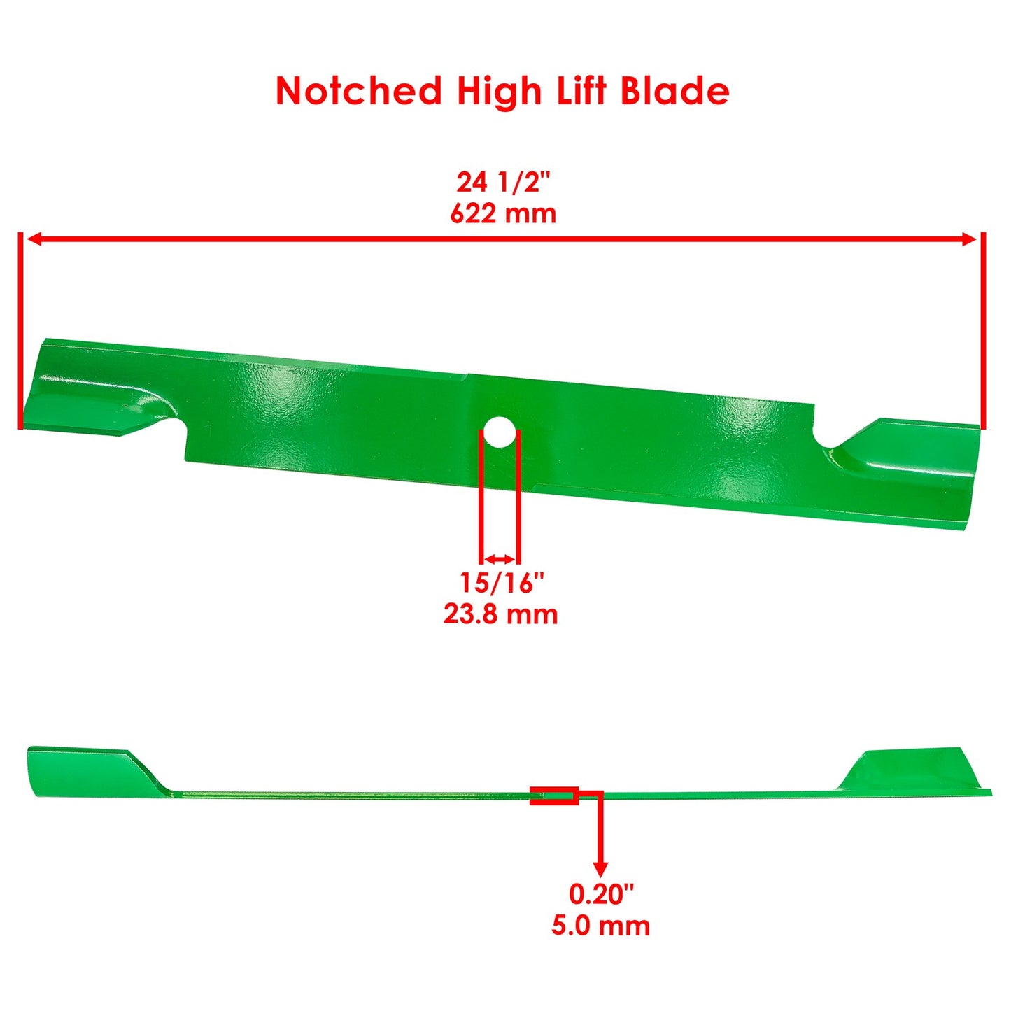 Deck Blade 72 Inch Replacement for Exmark Exmark Lazer Z (2000–2010)
