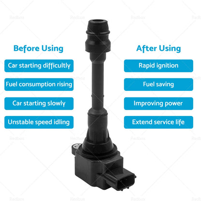 4 x Ignition Coils for Nissan X-Trail T30 2.5L (2001-2007)