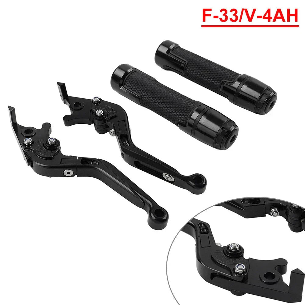 Folding Extendable Brake Clutch Levers & Handlebar Grips for Honda CBR1000RR (2004-2023)