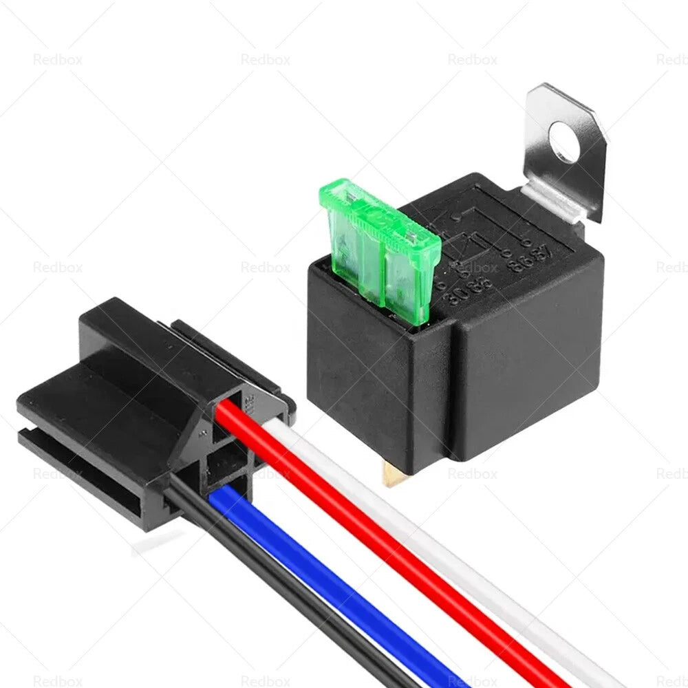 6 x 30AMP 12V Relay 4 PIN Automotive Fused + 30A Fuse