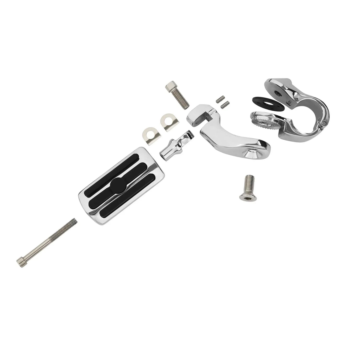 1-1/4" Motorcycle Short Highway Engine Guard Footpegs for Harley Touring
