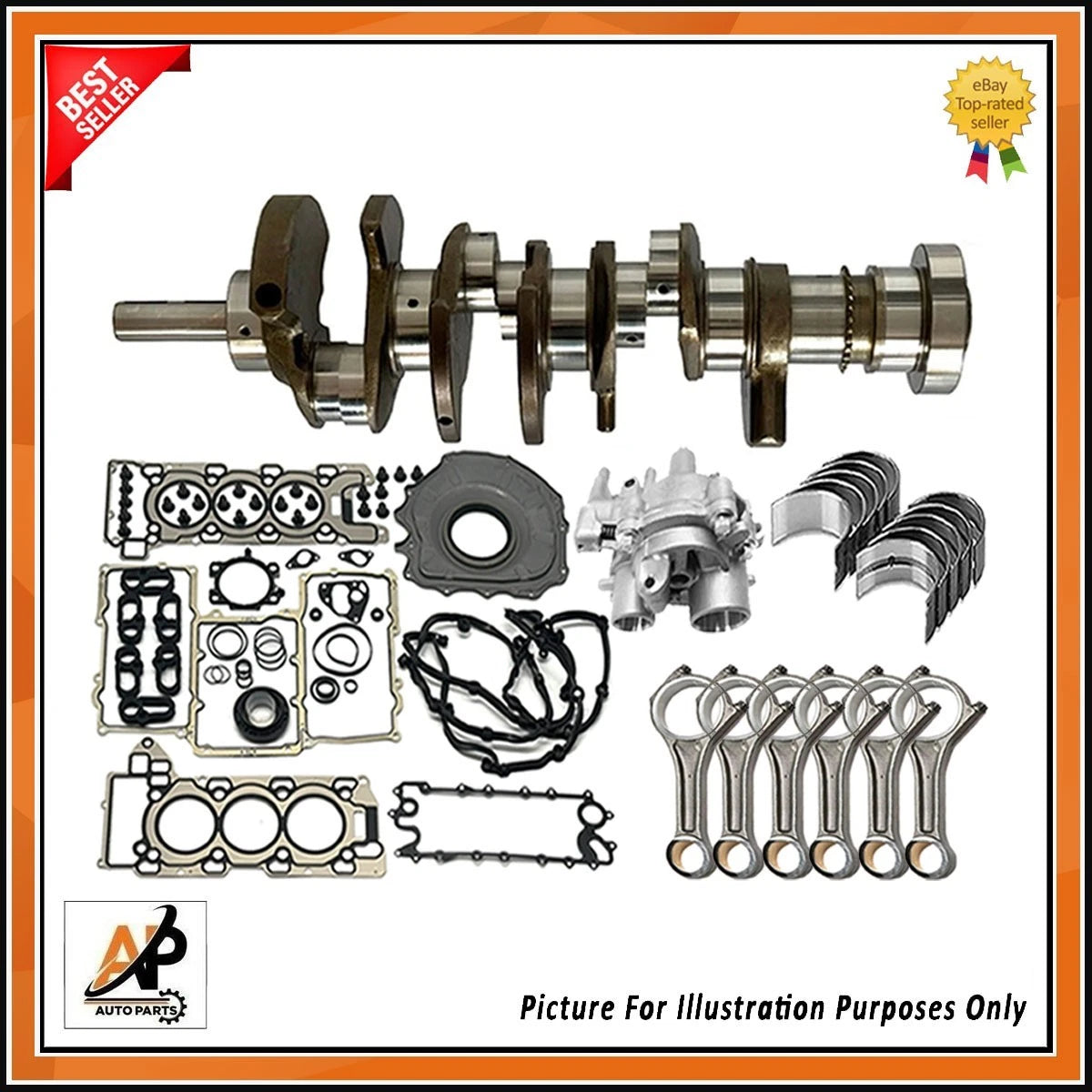 Engine Head Gasket Set with Crankshaft Connecting Rods for Range Rover (2009–2013)