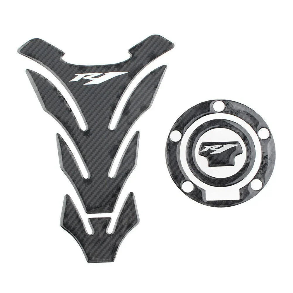 Grip Fuel Tank Pad Cap Cover for Yamaha YZF1000 YZF-R1 R1M (2015-2023)