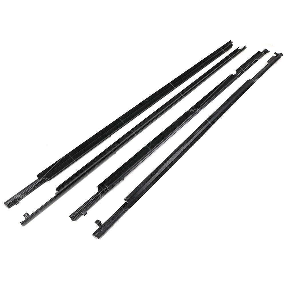 4x Door Glass Seal Weatherstrip for Toyota Landcruiser Prado (2003-2009)