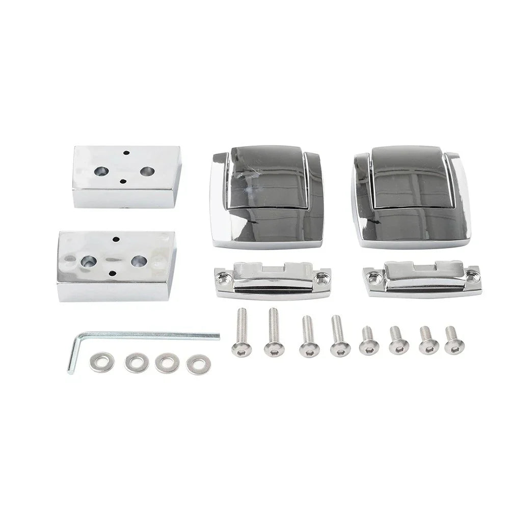 Chrome Tour Trunk Latches for Harley Electra Glide, Street Glide, Road King