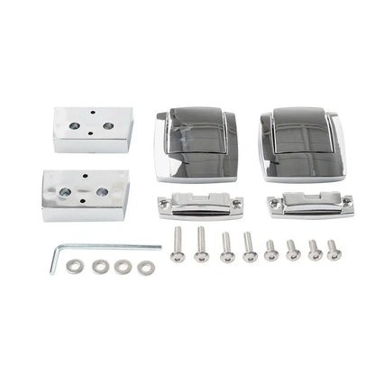 Chrome Tour Trunk Latches for Harley Electra Glide, Street Glide, Road King