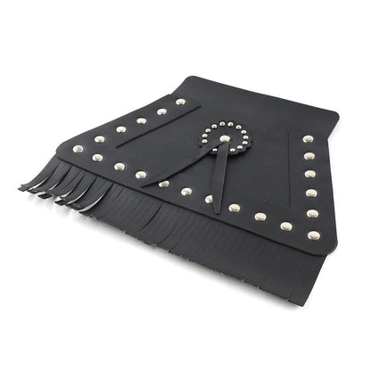 PU Leather Rear Fender Mud Flap Cover for Harley Motorcycle