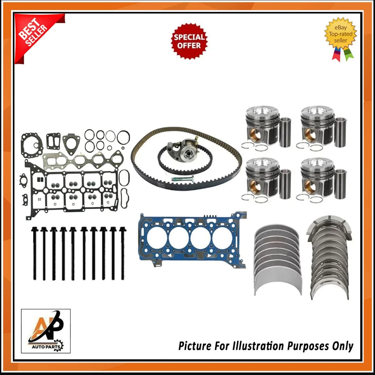Engine Bearing Replacement Kit for Ford Transit 2.0 EcoBlue (2017–2023)