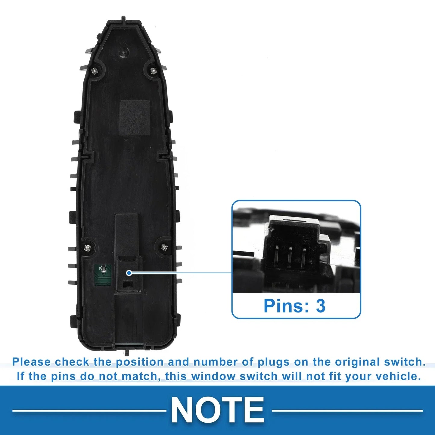 Front Driver Side Power Window Switch for Mercedes-Benz W238 (2006-2011)