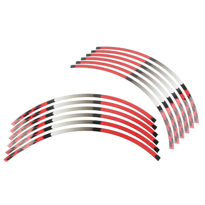17" Rim Stripes Wheel Tape Decals Red for Kawasaki Ninja 1000 250 300 (2011-2023)