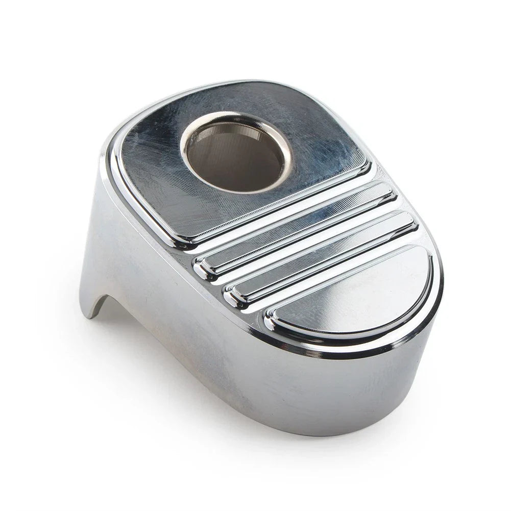 Chrome Tri Line Ignition Switch Cover for Harley Electra Road Glide FLH (2014-2022)