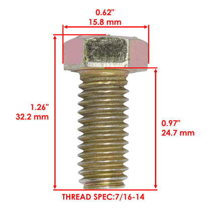Deck Blade 17.87 Inch Replacement Bolt for White Outdoor 833E 833R (2000–2010)