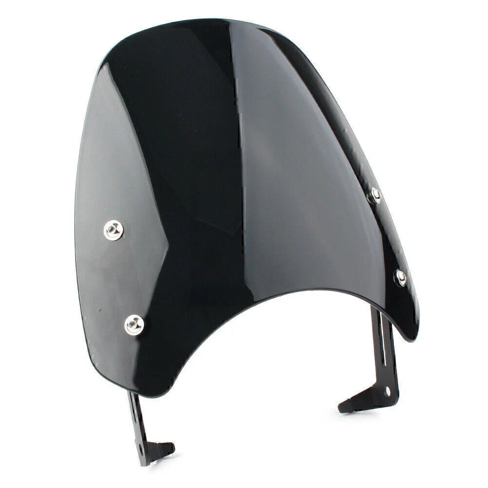 ABS Black Motorcycle Windshield + Bracket for SCRAMBLER 1200 (2019-2021)