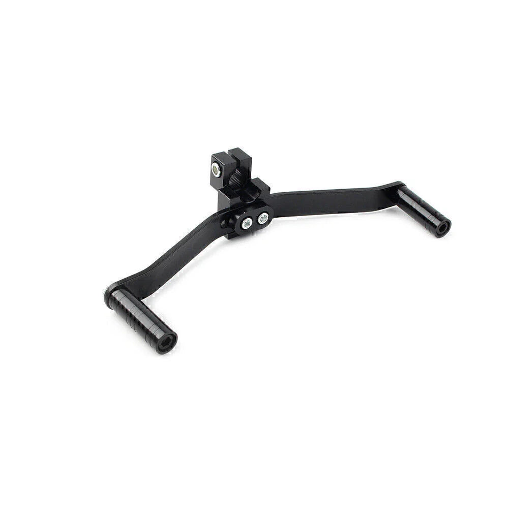Dual Way Gear Shift Lever Footrest Pedal Shifter for Universal Motorcycle 21cm Black